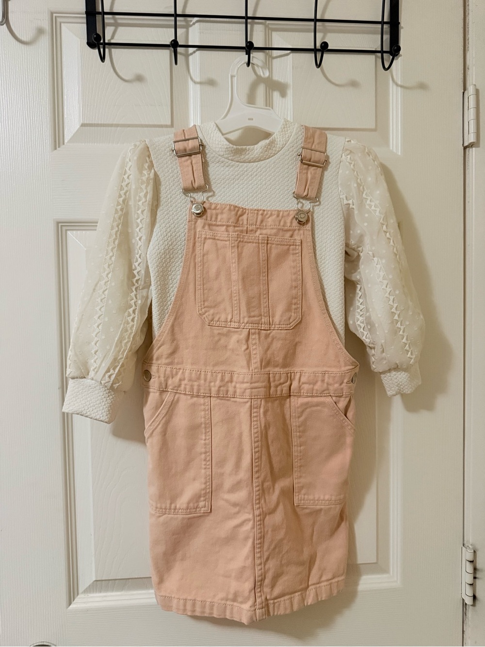 H&M Peach Pink Pinafore Dress - Girls